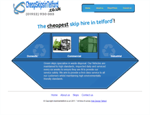 Tablet Screenshot of cheapskipsintelford.co.uk